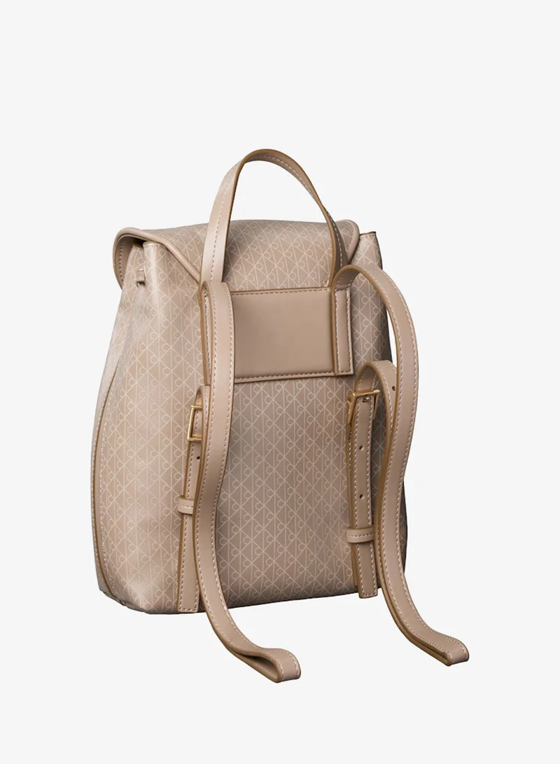 CALVIN KLEIN Allover Emblem Logo Mini Backpack